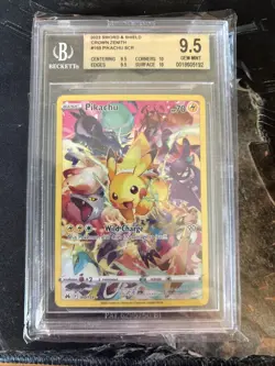2023 Pokemon Crown Zenith Pikachu 160/159 Secret Rare – BGS 9.5 Gem Mint - Image 1