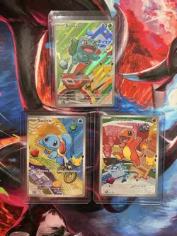 Pokemon TCG First Partner Illustration Collection Series 1 Kanto GEN 1 Starters - Image 1