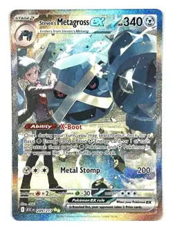 Steven's Metagross ex 289 Special Illustration Rare SIR Ascended Heroes Pokemon - Image 1