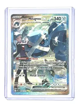 Steven's Metagross ex 289 Special Illustration Rare SIR Ascended Heroes Pokemon - Image 3