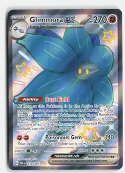 Glimmora ex 218/091 Shiny Ultra Rare Paldean Fates Pokemon Near Mint - Image 1