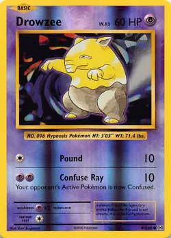 Drowzee 49/108 Common Evolutions Reverse Holo Near Mint - Image 1