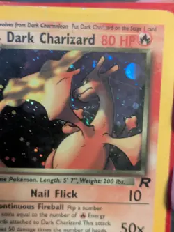 Pokemon Dark Charizard Team Rocket 4/82 Holo Rare Unlimited Damaged + Neck Swirl - Image 3