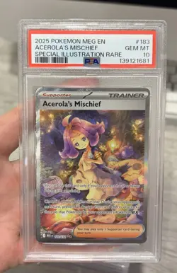 Mega Evolution Acerola's Mischief 183/132 PSA 10 - Image 1