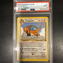 Pokemon Dragonite Movie Promo 05/53 Regular Promo 1999 PSA 9 - Image 1