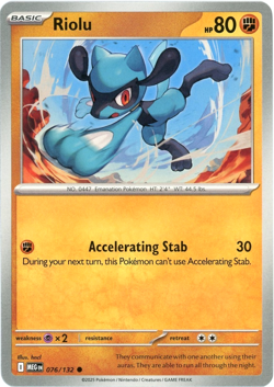Riolu 076/132 - Mega Evolution - Pokemon - NM/M English - Image 1