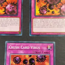Yugioh - 3x Crush Card Virus - LEDD-ENA31 - Common - 1st Edition - NM/LP - 2017 - Image 3