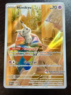 Mimikyu 075 Pokemon Center Exclusive Scarlet & Violet Stamped Promo - Image 1