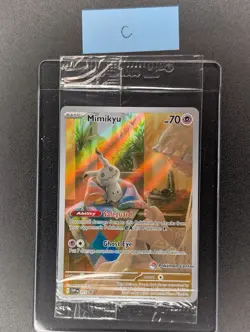 Pokemon TCG Mimikyu SVP 075 Pokemon Center Stamped Black Star Promo Sealed - Image 1