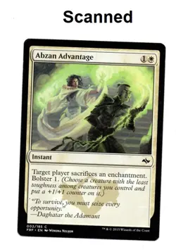 MTG Abzan Advantage Instant Fate Reforged 2015 Card Lightly Played - Image 1
