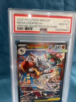 Pokemon 2025 Mega Lucario ex 179/132 SIR Mega Evolution GEM MINT PSA 10 - Image 2
