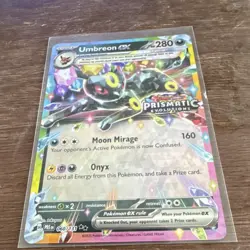 Umbreon ex 060/131 Prismatic Evolutions Holo Promo 280 HP EX Stamped Pokemon TCG - Image 1
