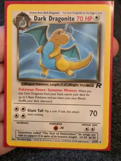 Pokemon Team Rocket Dark Charizard, Dragonite, Blastoise, Holo Golbat Lot of 5 - Image 5