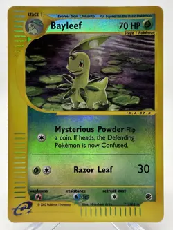 Pokemon Bayleef 71/165 Expedition Reverse Holo Uncommon 2002 - Image 1