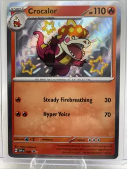 Pokemon TCG - Crocalor - Scarlet & Violet Black Star Promo 080 Baby Shiny Holo - Image 1