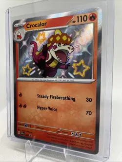 Pokemon TCG - Crocalor - Scarlet & Violet Black Star Promo 080 Baby Shiny Holo - Image 2