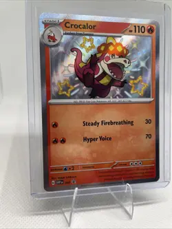 Pokemon TCG - Crocalor - Scarlet & Violet Black Star Promo 080 Baby Shiny Holo - Image 3