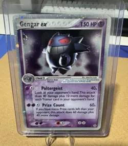 2004 Pokemon Gengar ex EX Fire Red & Leaf Green Holo Ultra Rare #108 Swirl - Image 1