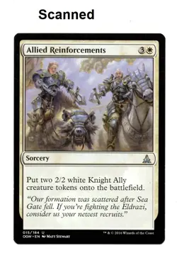 MTG Allied Reinforcements Sorcery Oath of the Gatewatch 2016 Card Lightly Played - Image 1