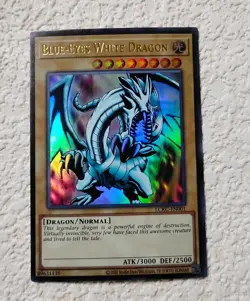Blue-Eyes White Dragon Ultra Rare LCKC-EN001 LOB Yu-Gi-Oh NM/MINT - Image 1