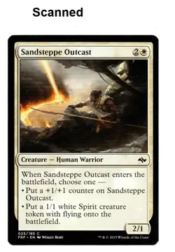 MTG Sandsteppe Outcast Creature Human Warrior Fate Reforged 2015 Card LP - Image 1