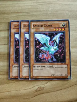 Yu-Gi-Oh! - Sacred Crane 3X - Complete Playset - Image 1