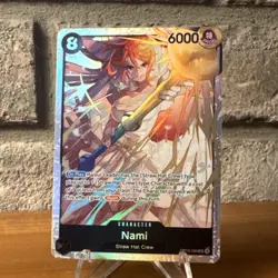 Bandai One Piece Nami Special Foil Rush Character Card OP15-086 6000 Power - Image 1