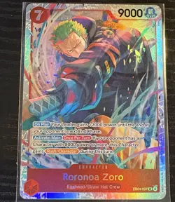 One Piece Roronoa Zoro EB04-007 SR ENGLISH OP15 - Image 1