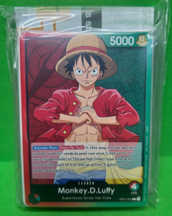 One Piece TCG Factory Sealed Monkey D. Luffy Demo Deck Brand New Post Errata - Image 1