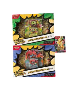 Pokemon Ascended Heroes Mega Feraligatr&Meganium EX Box and Booster Bundle - Image 1
