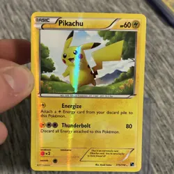 Pokemon Pikachu Secret Rare Holo Black & White 115/114 2011 Basic Card - Image 1