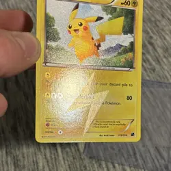 Pokemon Pikachu Secret Rare Holo Black & White 115/114 2011 Basic Card - Image 2