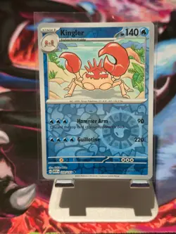 Kingler 99/165 Reverse Holo MEW Scarlet & Violet 151 Pokemon Card NM - Image 1