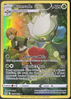 Roserade TG02/TG30 Swsh11: Lost Origin Trainer Gallery Holo - Pokemon Card - Image 1