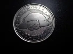 Pokemon Card Meiji Promo Metal Battle Coin Silver Snorlax #6366 PLAY - Image 4
