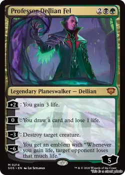 Professor Dellian Fel [SOS - 214] - NM TCG MTG - Image 1