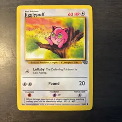 Jigglypuff 54/64 WOTC Pokemon Card Vintage Jungle Set - Image 1