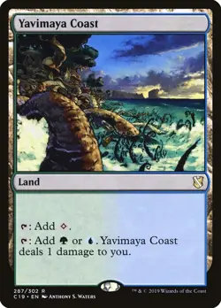 Yavimaya Coast Commander 2019 NM Land Blue Green Rare MAGIC MTG CARD ABUGames - Image 1
