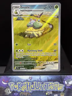 Pokemon Card Grotle 164/162 Temporal Forces Holo Illustration Rare NM - Image 1