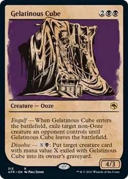 Gelatinous Cube (Showcase) Adventures in the Forgotten Realms NM CARD ABUGames - Image 1