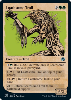 Loathsome Troll (Showcase) FOIL Adventures in the Forgotten Realms NM ABUGames - Image 1