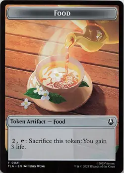 Monk // Food (0021) Double-Sided Token T Avatar: The Last Airbender NM MTG - Image 2