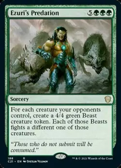 1x EZURI'S PREDATION - Commander/Masters - MTG - Magic the Gathering - Image 1