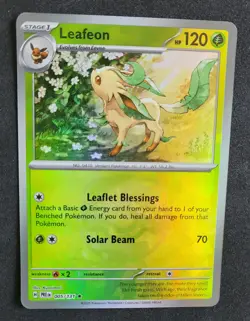 The Pokemon Company Leafeon Masterball Holo 005/131 Sv: Prismatic Evolutions - Image 1