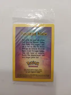 SEALED Ancient Mew Pokemon New Movie Promo Double Holo Foil Rare 1999-2000 Card - Image 1