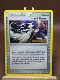 HP/DMG Pokemon Island Hermit 76/101 Dragon Frontiers Stamped Holo - Image 1