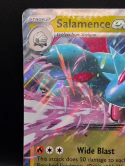 Pokemon TCG Salamence ex 114/159 Journey Together Stamped JUMBO Card Oversized - Image 3