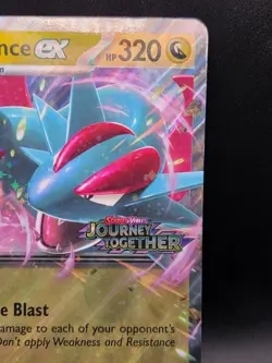 Pokemon TCG Salamence ex 114/159 Journey Together Stamped JUMBO Card Oversized - Image 4