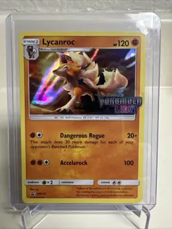 Pokemon Lycanroc - (Forbidden Light Prerelease Stamped Promo) SM118 NM - Image 1