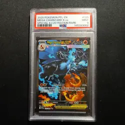 2025 Pokemon Mega Charizard X ex SIR PSA 9 Phantasmal Flames - Image 1